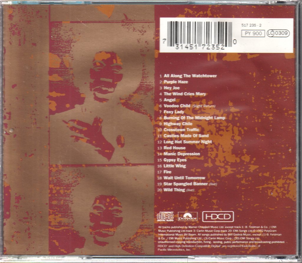 Jimi Hendrix - Ultimate Experience - Cd