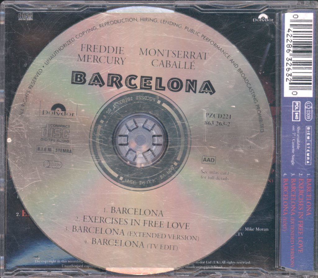 Freddie Mercury And Montserrat Caballe - Barcelona - Cd