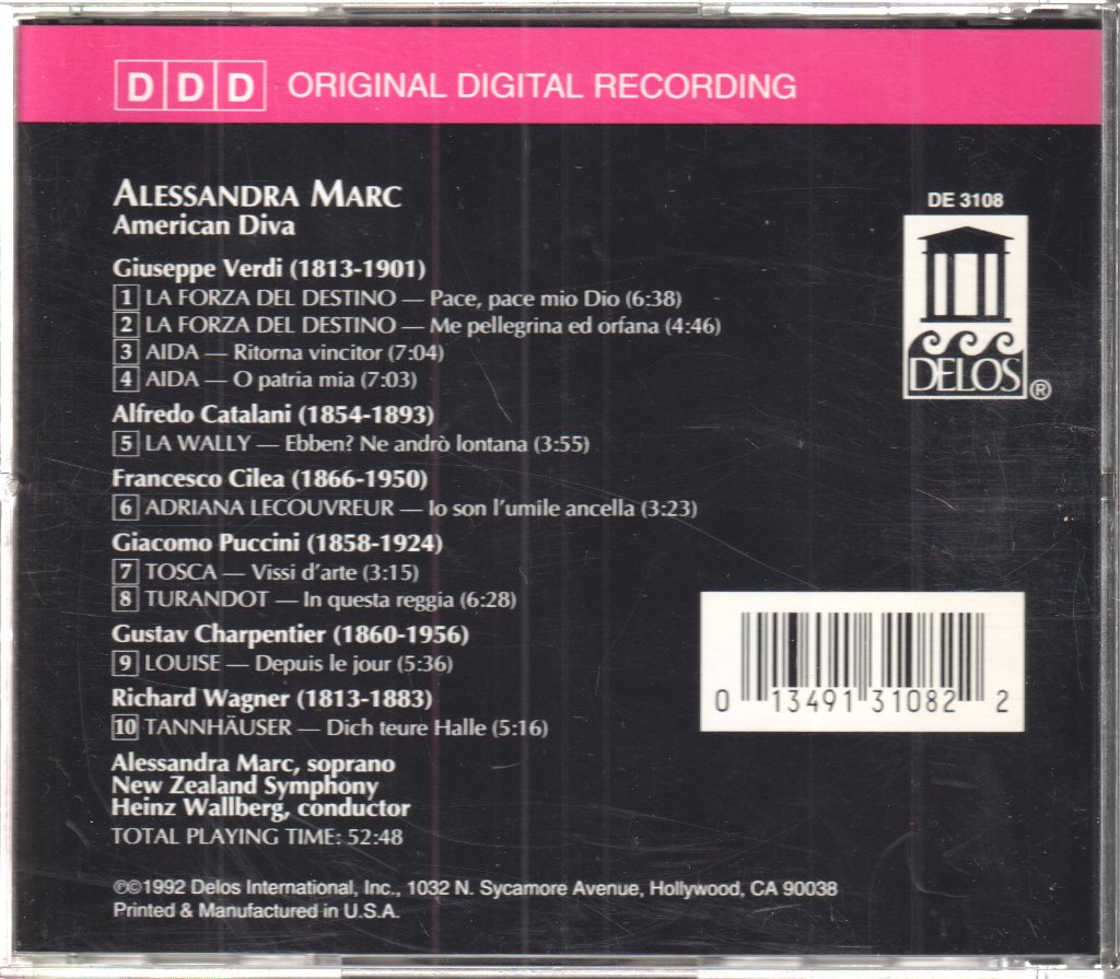 Alessandra Marc - American Diva - Cd