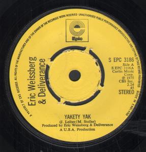 Eric Weissberg And Deliverance - Yakety Yak - 7 Inch