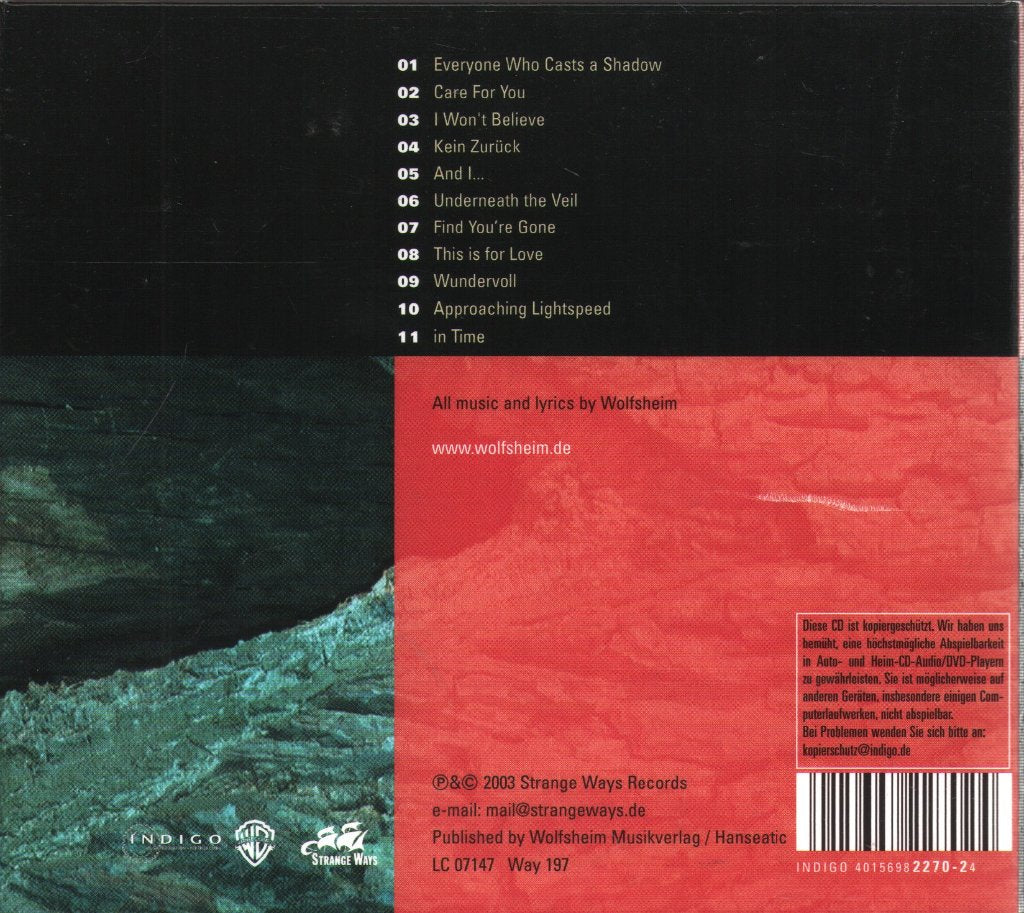 Wolfsheim - Casting Shadows - Cd