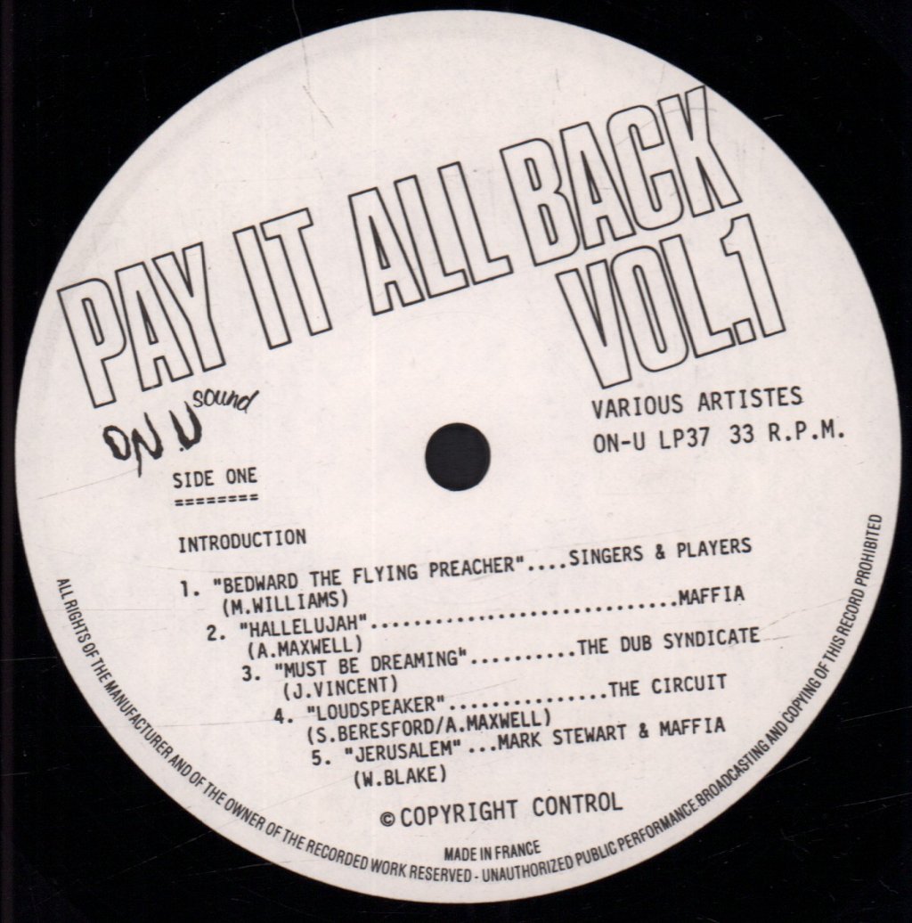 Various Artists - Pay It All Back Vol 1 - Lp