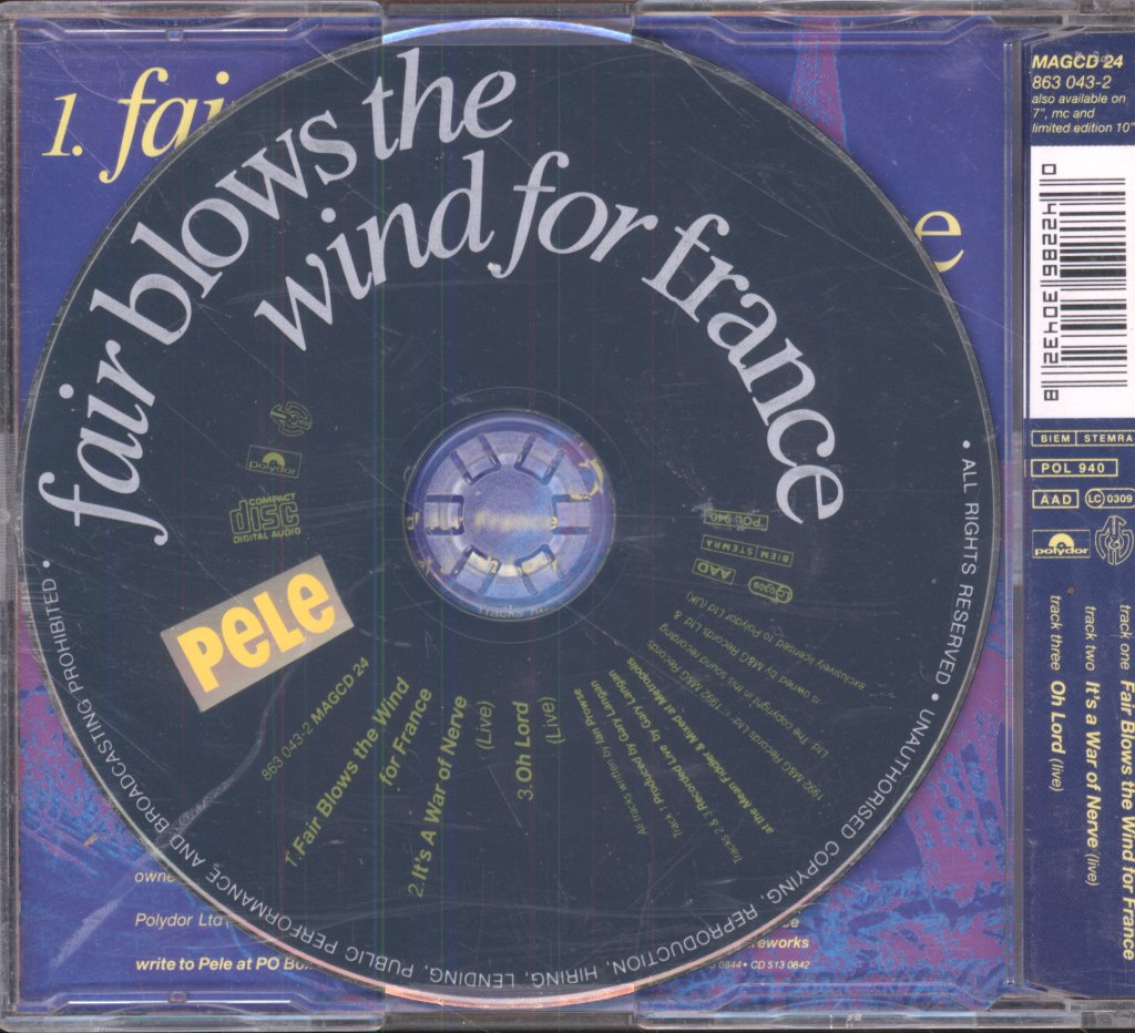 Pele - Fair Blows The Wind For France - Cd