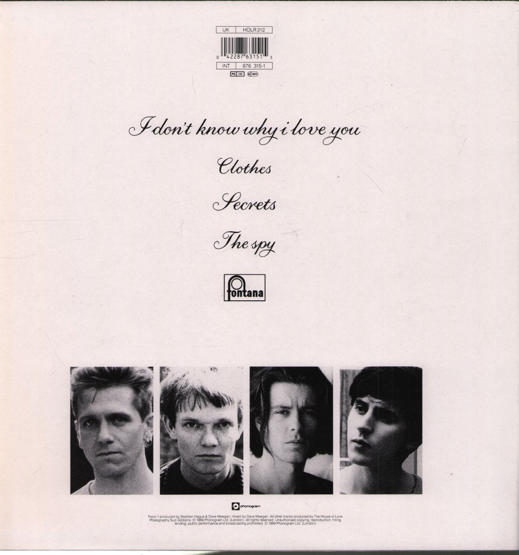 House Of Love - I Don't Know Why I Love You - 12 Inch