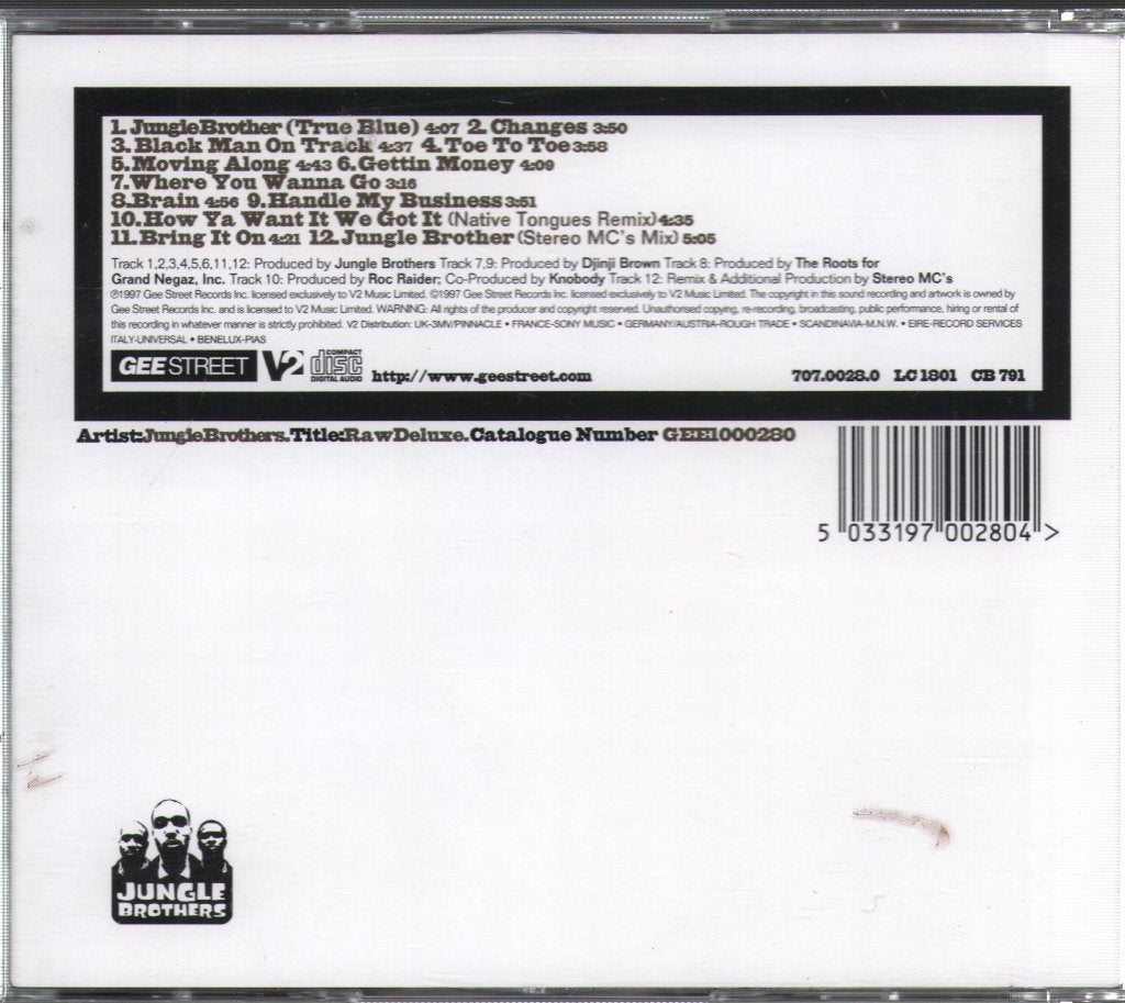 Jungle Brothers - Raw Deluxe + Off The Hook - Cd