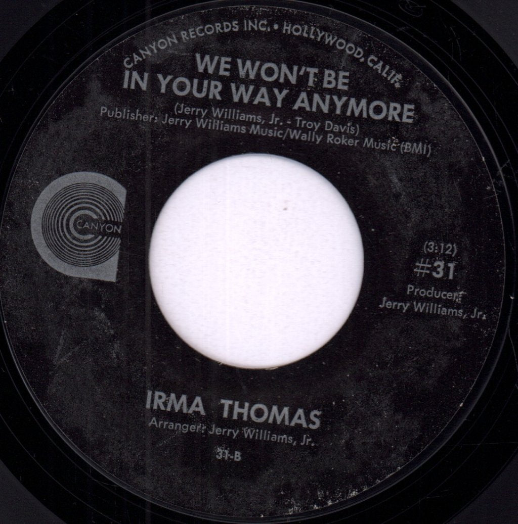 Irma Thomas - I'd Do It All Over You - 7 Inch