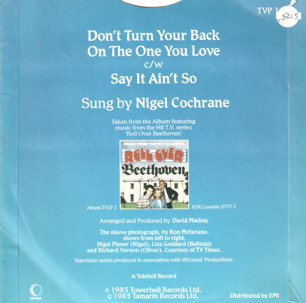 Nigel Cochrane - Don't Turn Your Back On The One You Love - 7 Inch