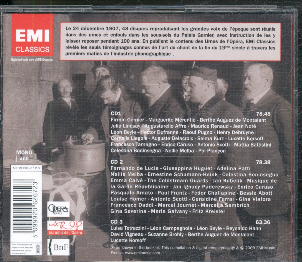 Various Artists - Les Urnes De L'Opéra (1907 / 1912) - Triple Cd