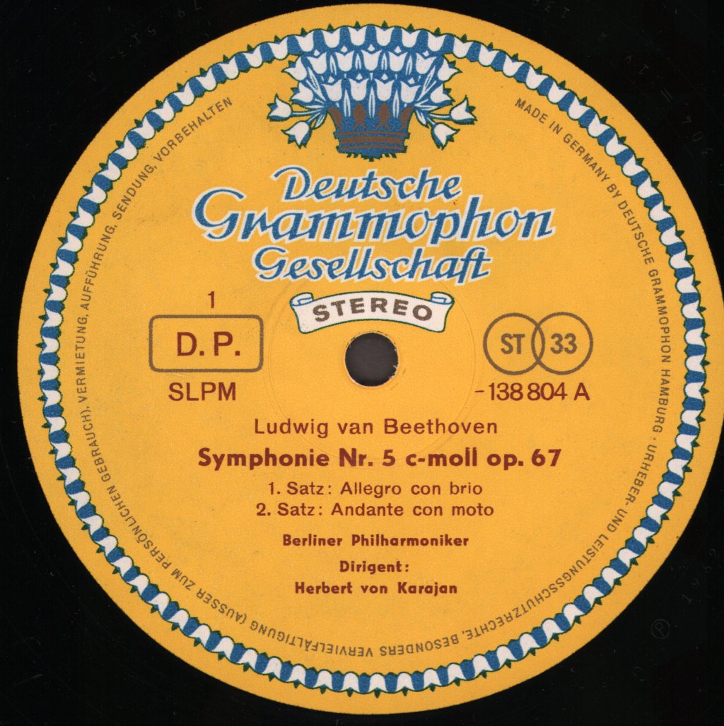 Herbert Von Karajan / Berliner Philharmoniker - Beethoven - Symphonie Nr.5 - Lp