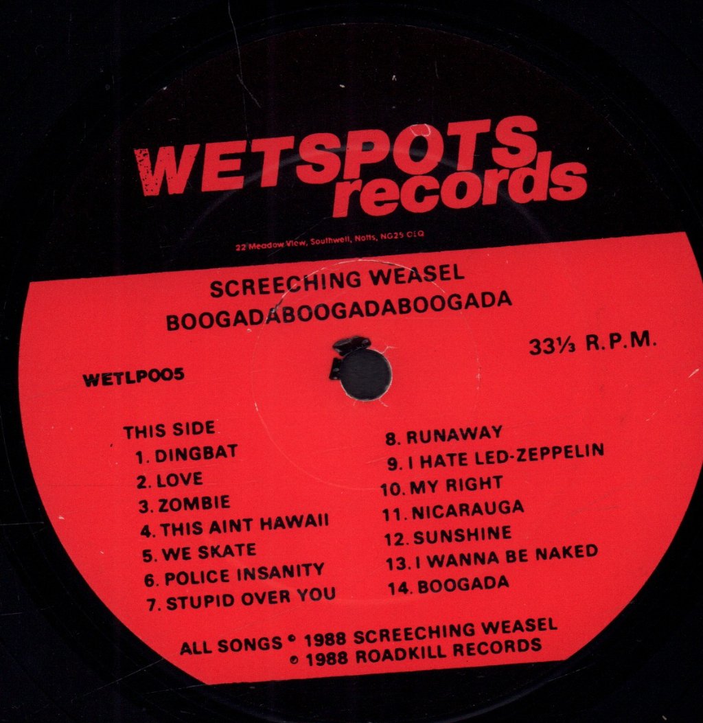 Screeching Weasel - Boogadaboogadaboogada - Lp