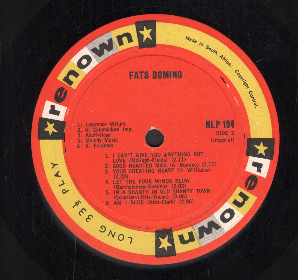 Fats Domino - Let The Four Winds Blow - Lp