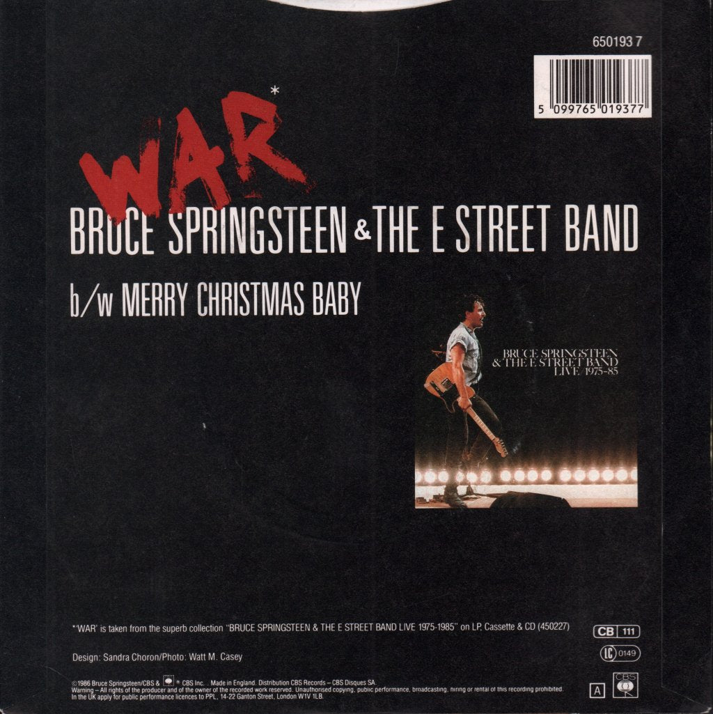Bruce Springsteen - War - 7 Inch