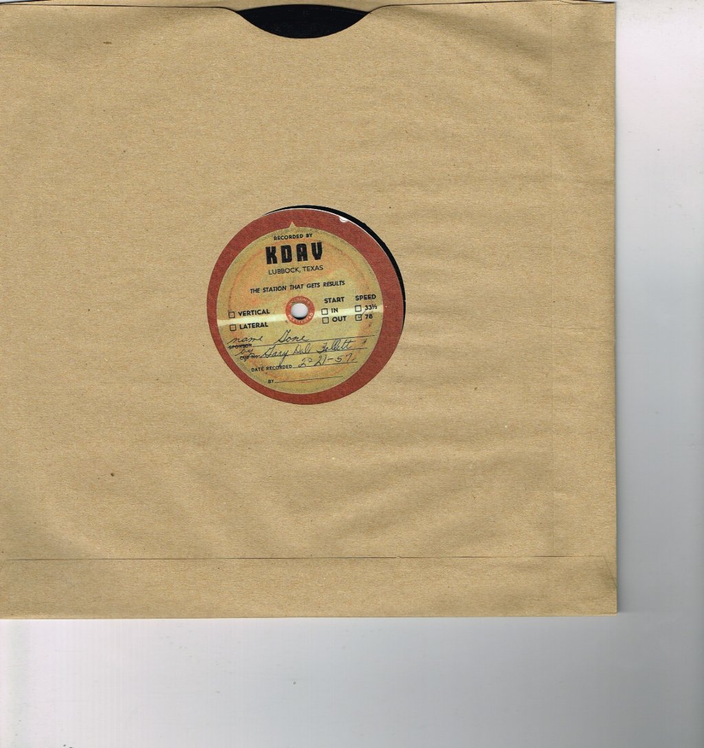 Gary Tollett - Go Boy Go / Gone - 10 Inch