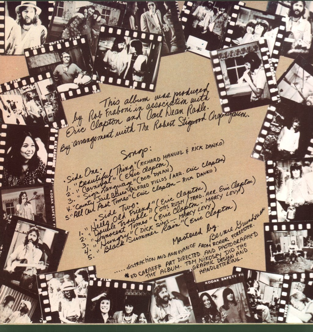 Eric Clapton - No Reason To Cry - Lp