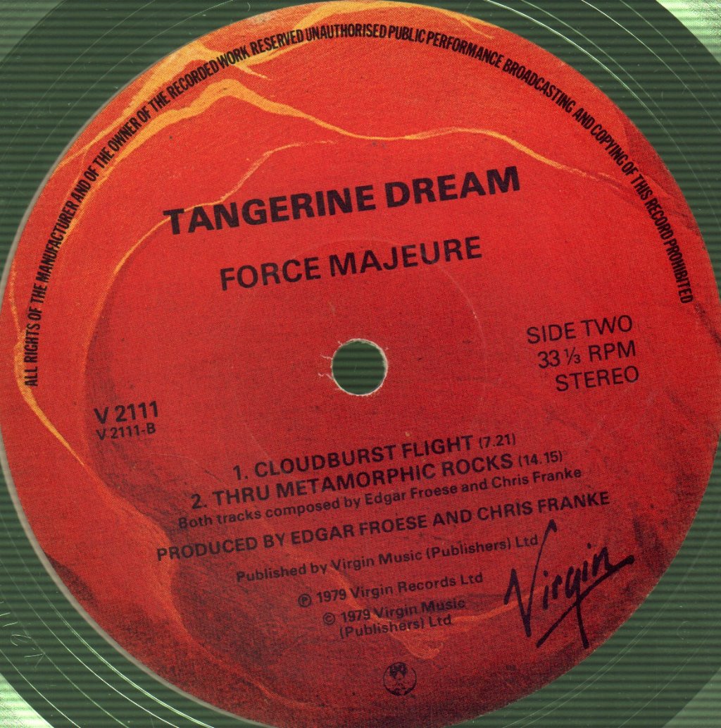 Tangerine Dream - Force Majeure - Lp