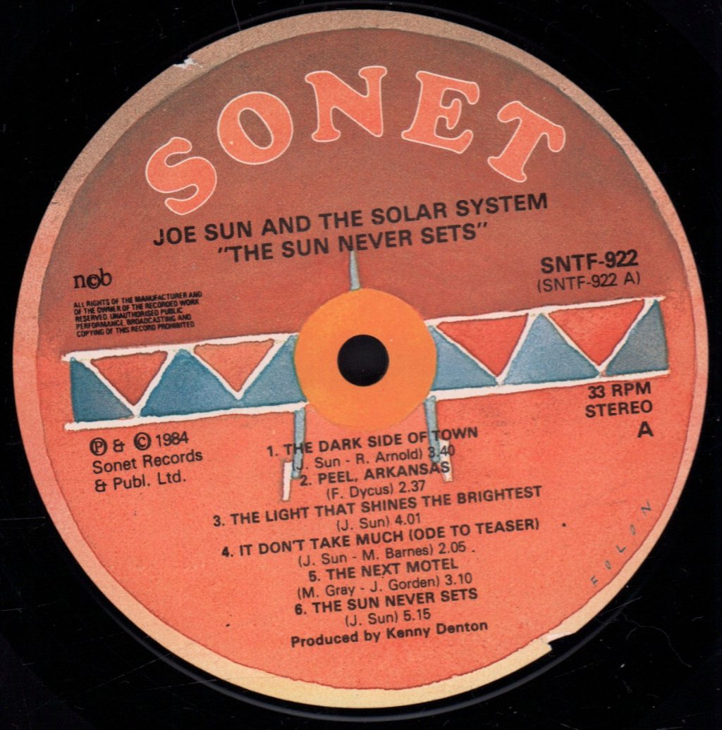 Joe Sun And The Solar System - Sun Never Sets - Lp