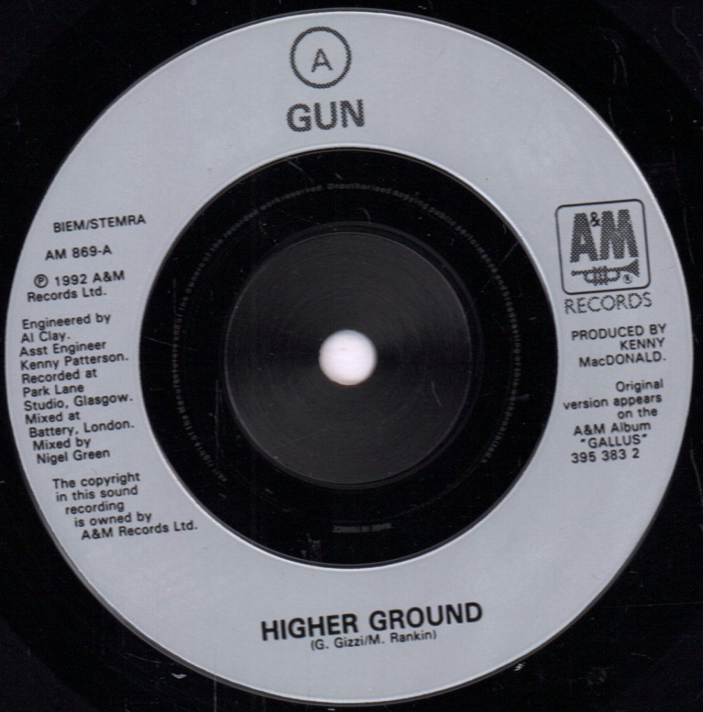 Gun (90'S Group) - Higher Ground - 7 Inch