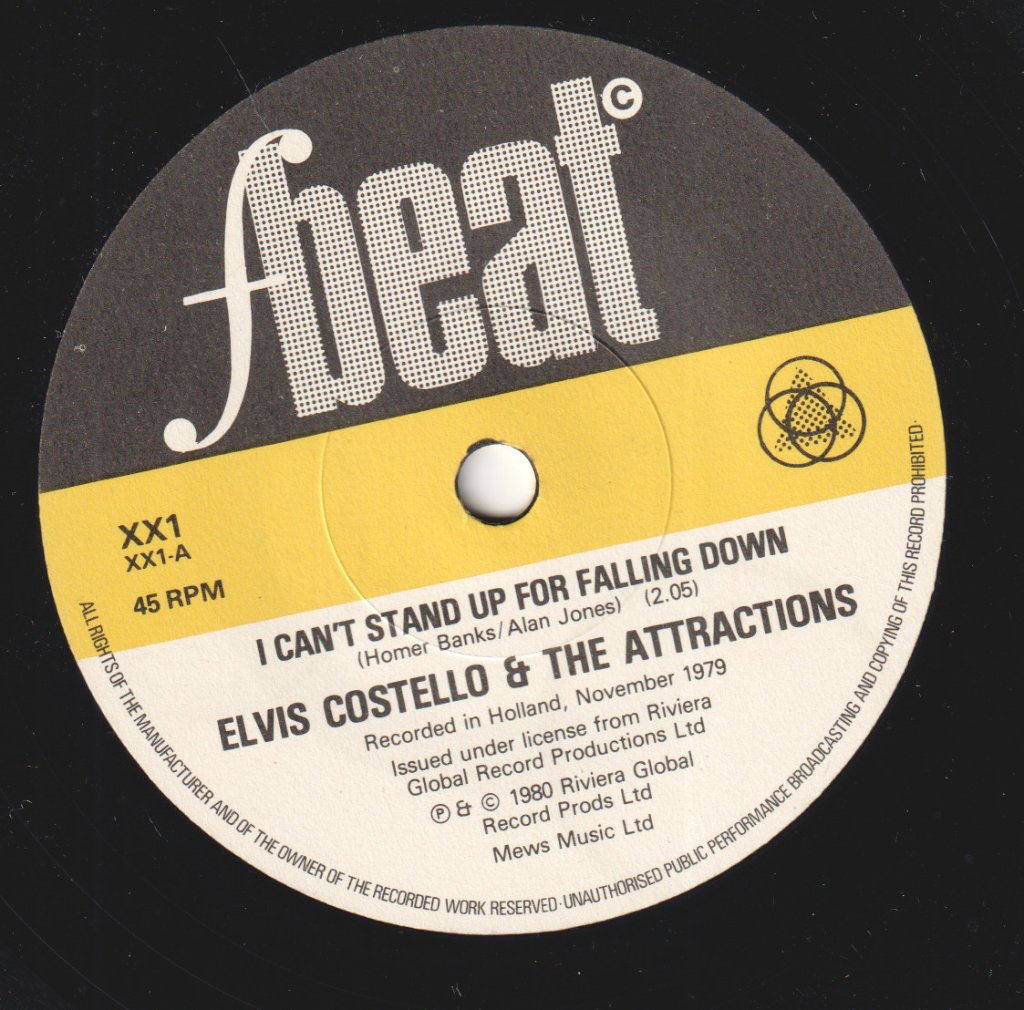 Elvis Costello And The Attractions - I Can't Stand Up For Falling Down - 7 Inch