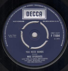 Max Bygraves - You Need Hands - 7 Inch