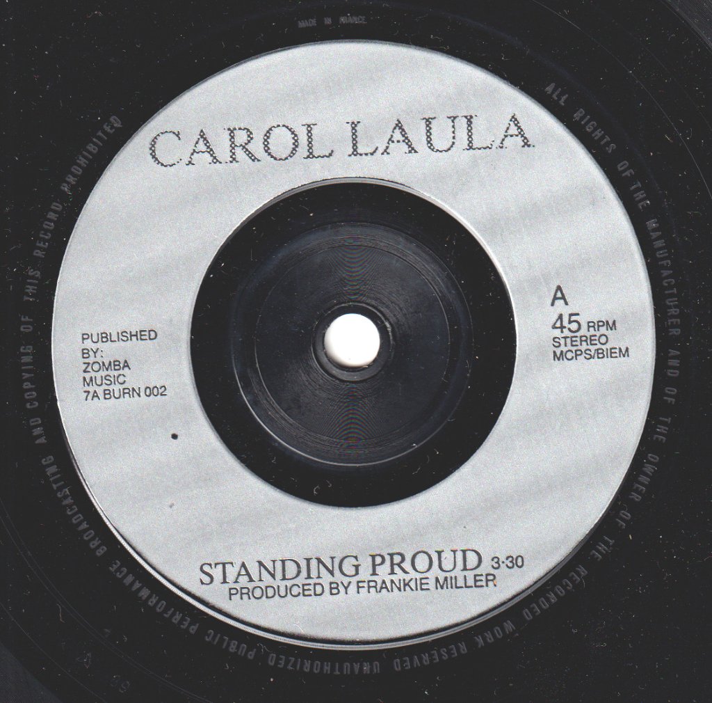 Carol Laula - Standing Proud - 7 Inch