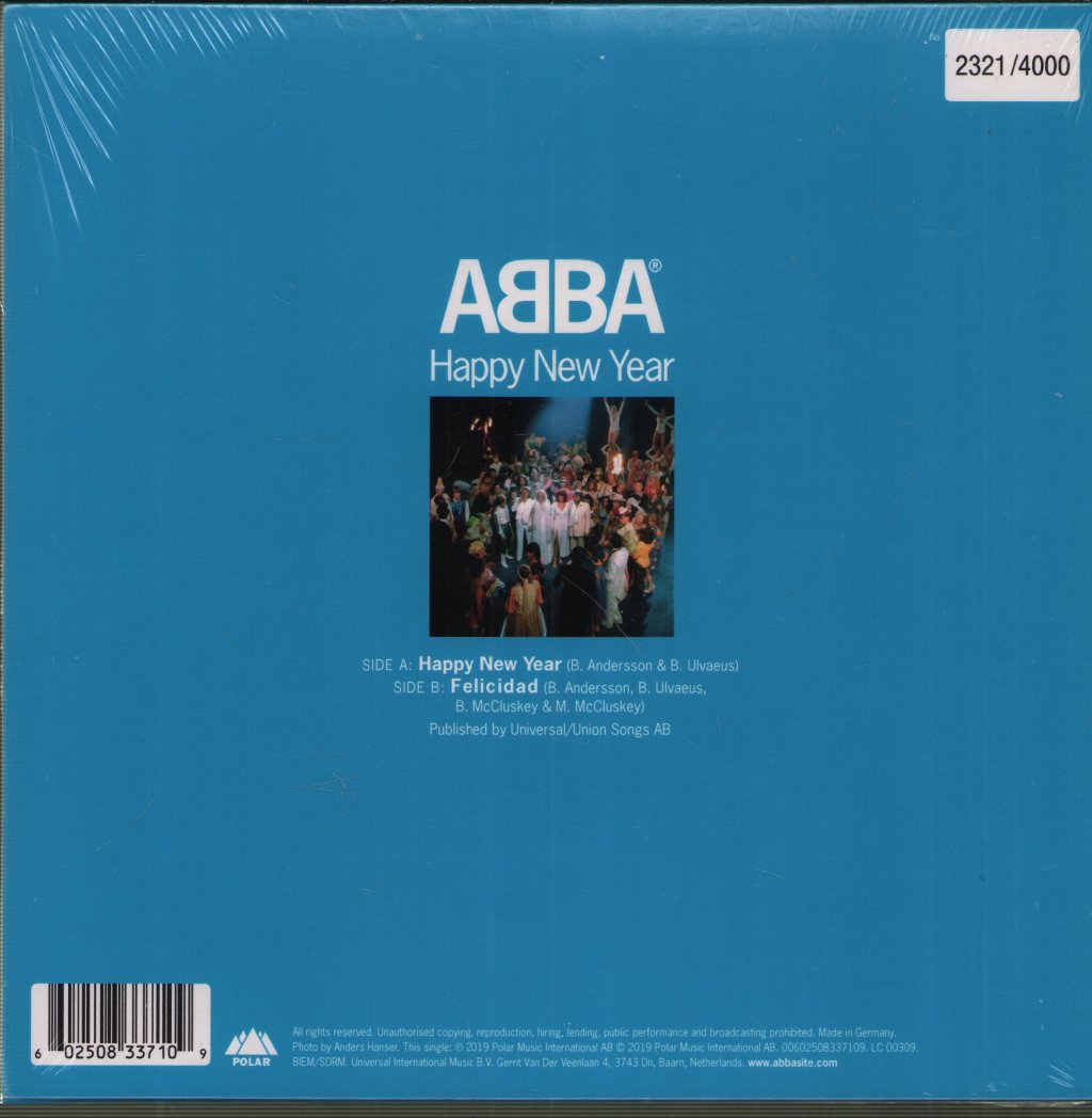 ABBA - Happy New Year - 7 Inch