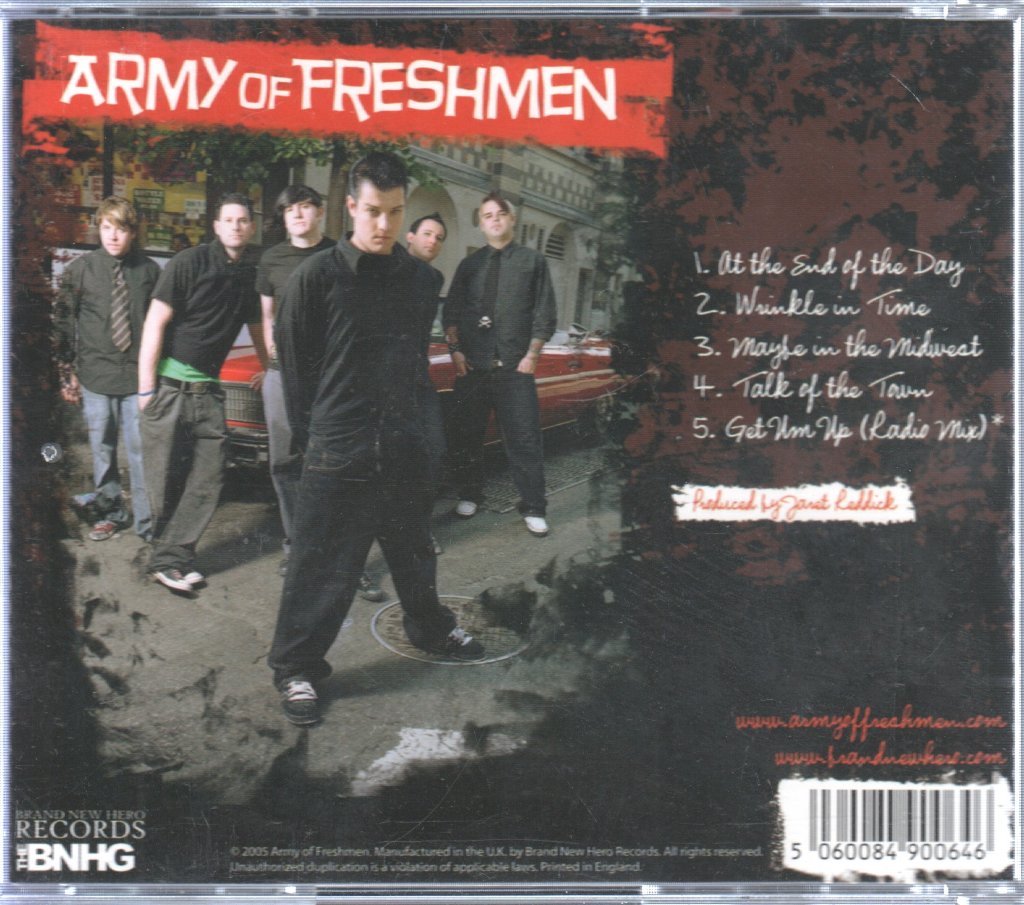 Army Of Freshmen - At The End Of The Day - Cd