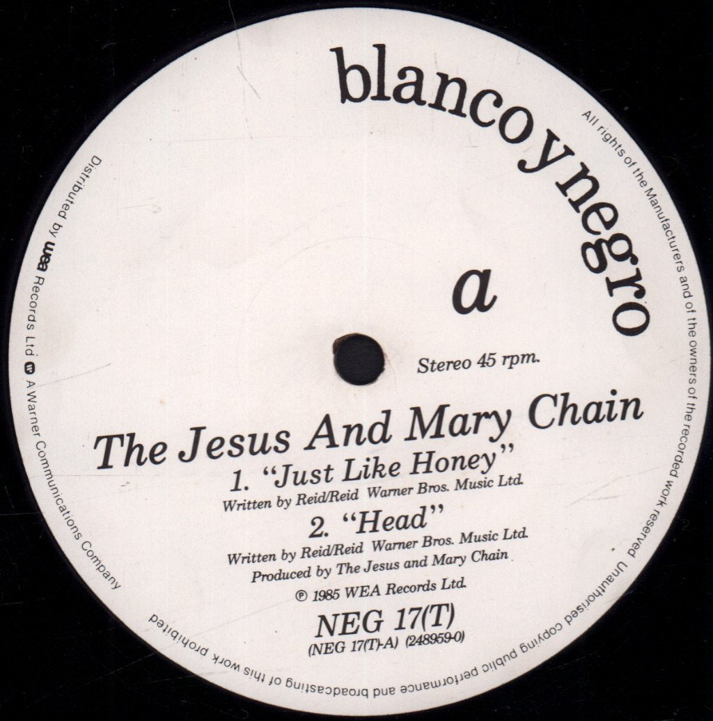 Jesus And Mary Chain - Just Like Honey - 12 Inch