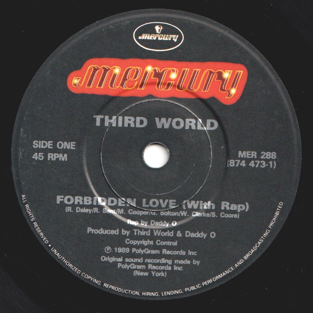 Third World (Reggae) - Forbidden Love - 7 Inch
