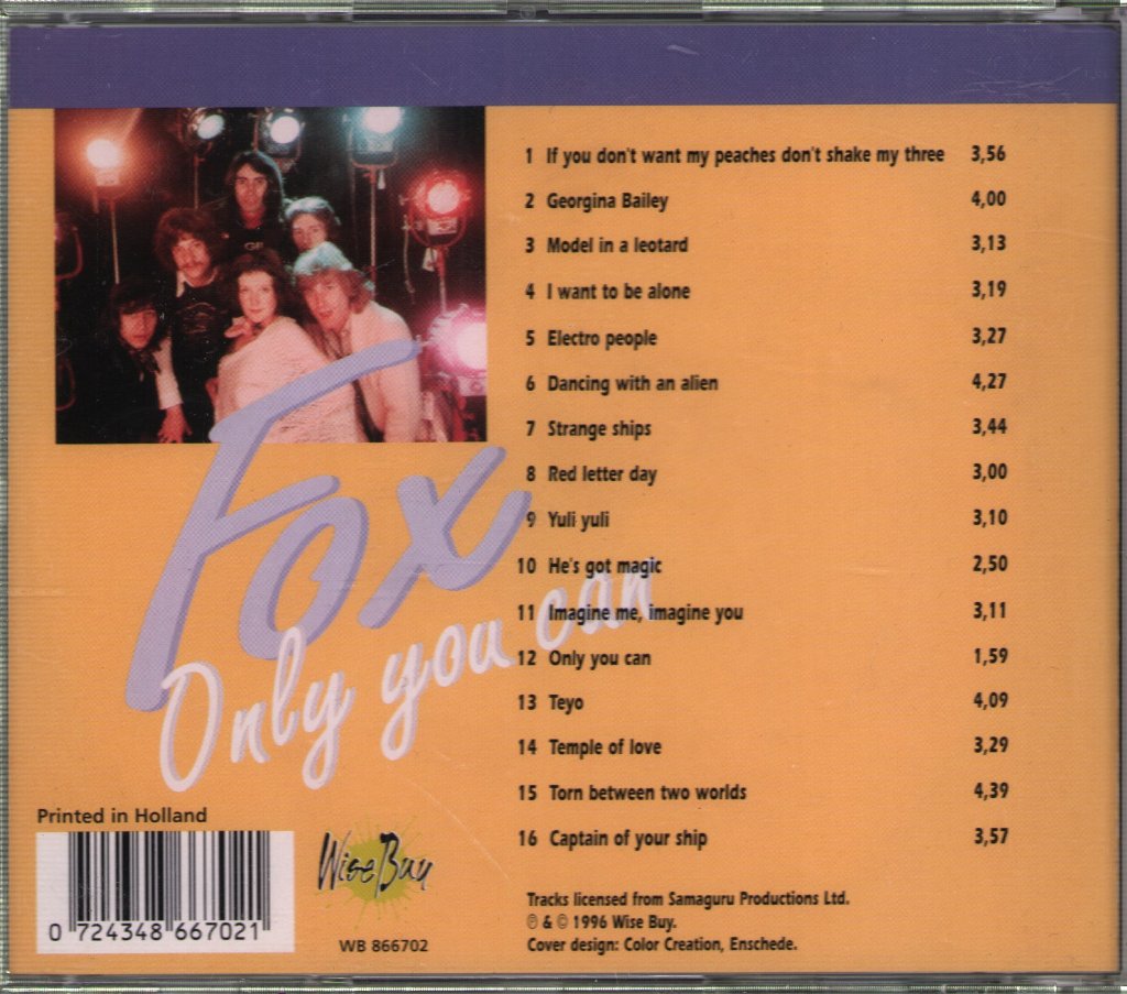 Fox - Only You Can - Cd