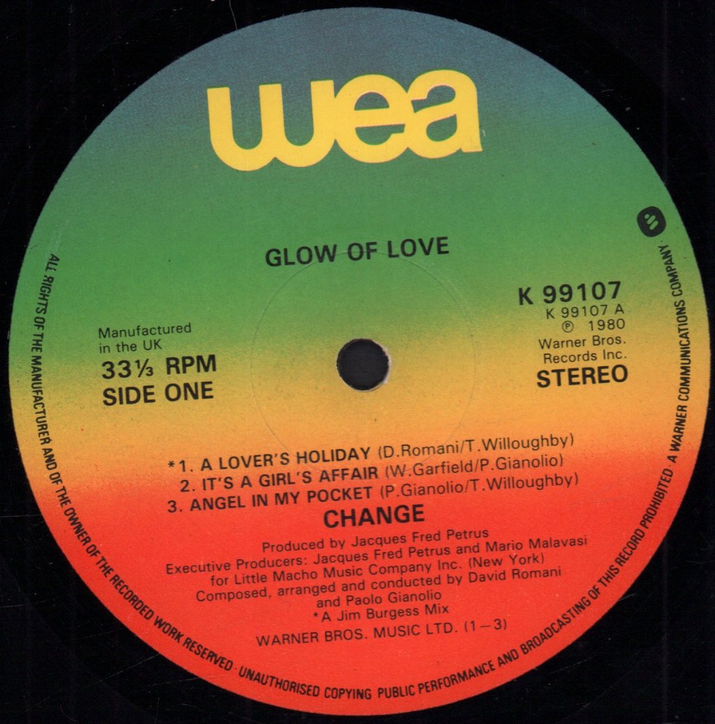 Change (80'S Pop Group) - Glow Of Love - Lp