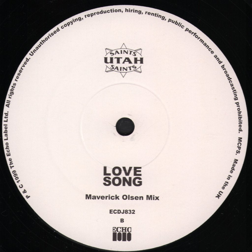 Utah Saints - Love Song - 12 Inch