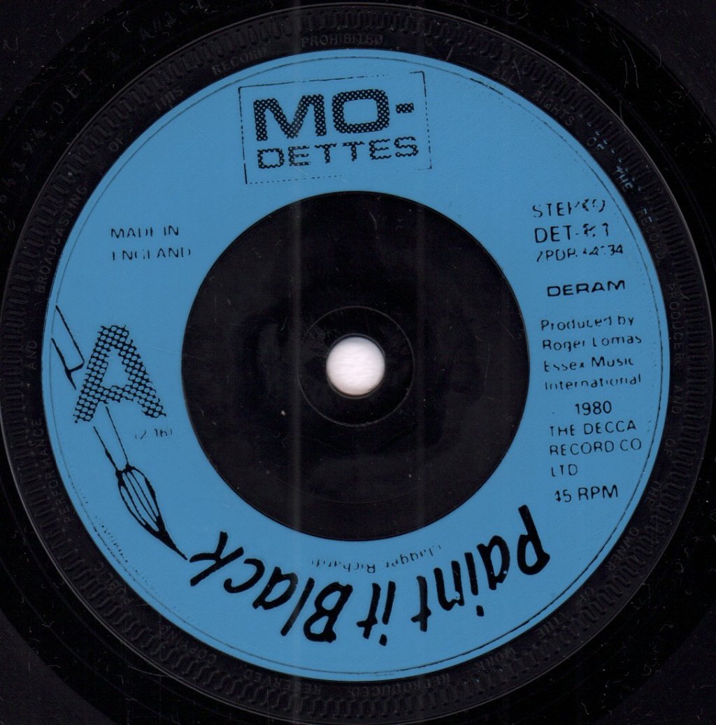 Mo-Dettes - Paint It Black - 7 Inch