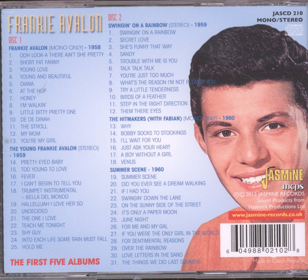 Frankie Avalon - First Five Albums - Double Cd