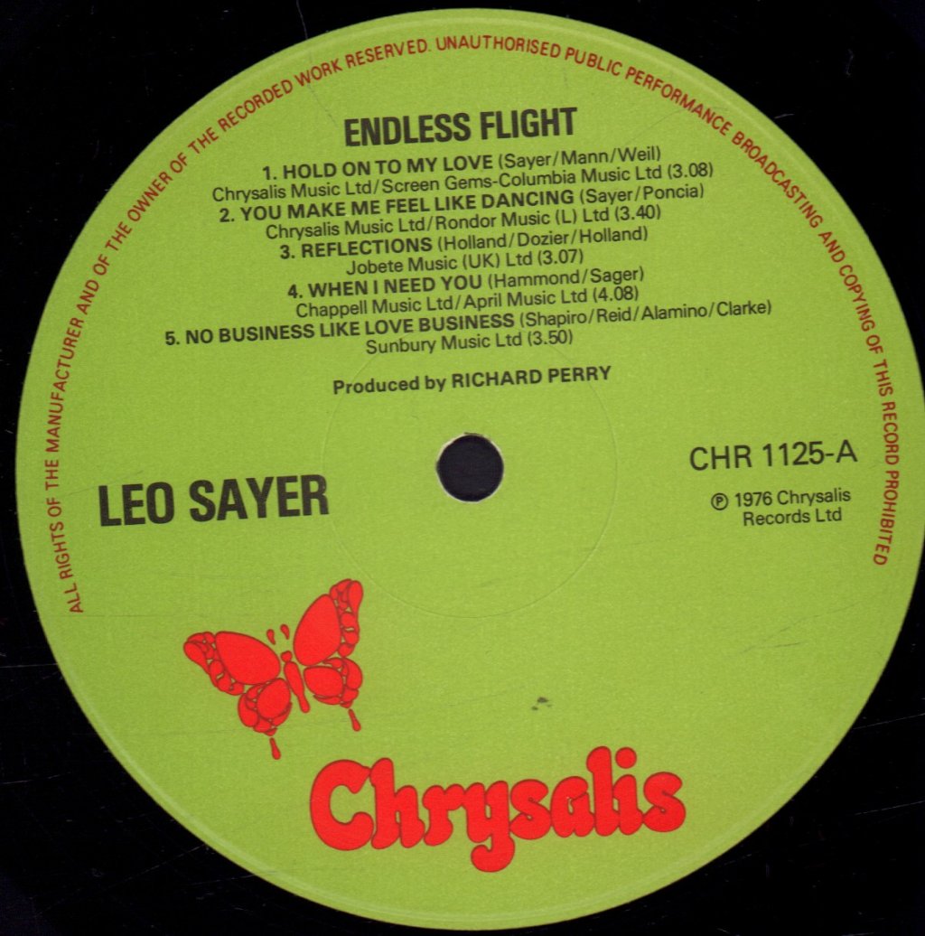Leo Sayer - Endless Flight - Lp