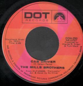 Mills Brothers - Cab Driver - 7 Inch