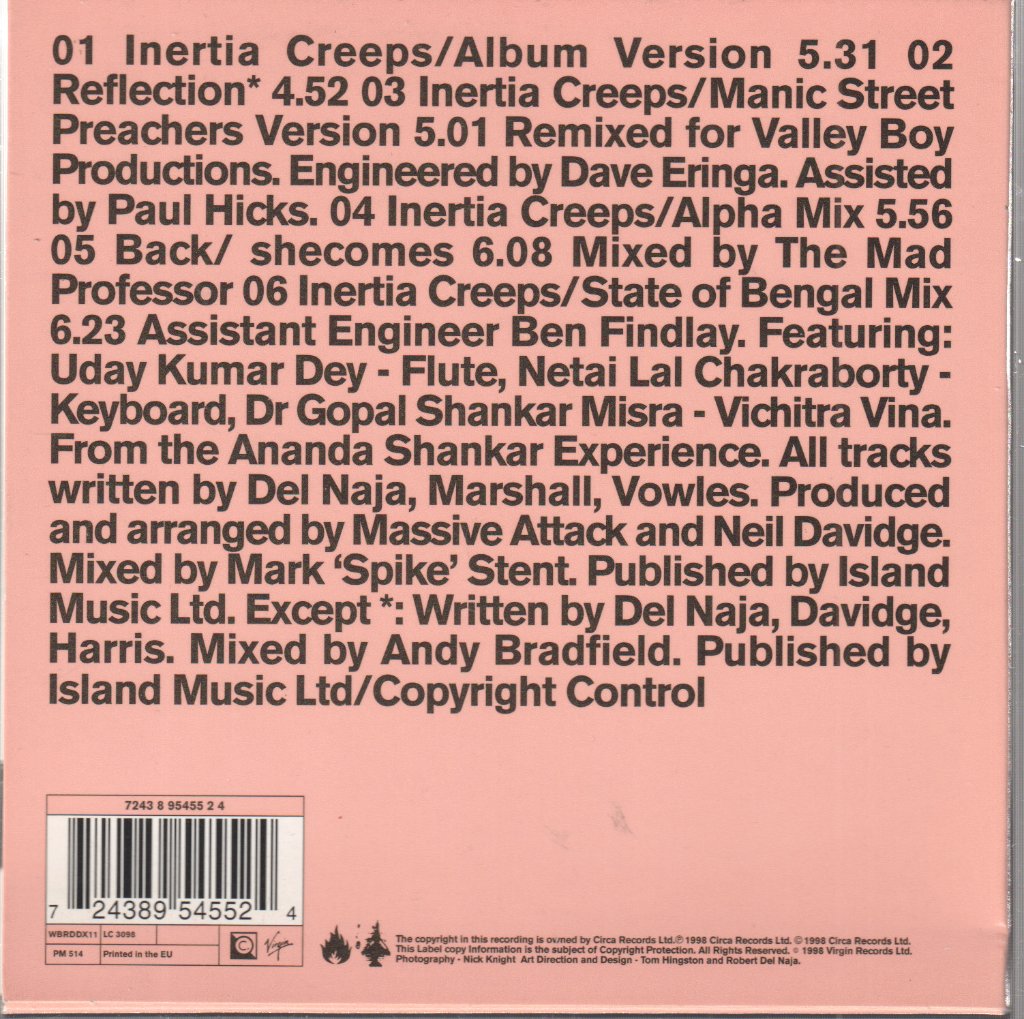 Massive Attack - Inertia Creeps - Cd