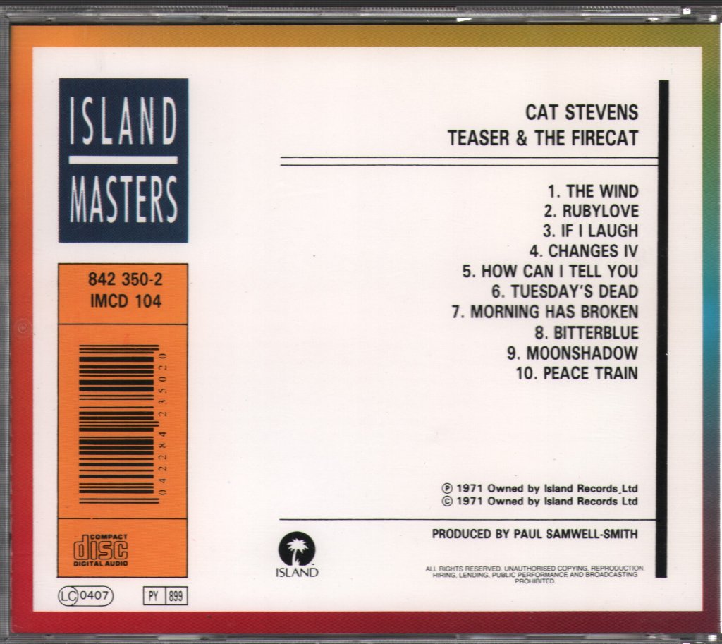 Cat Stevens - Teaser & The Firecat - Cd