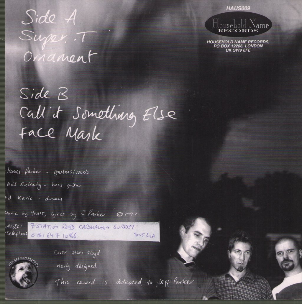 Yeast - Ten Second Memory E.P. - 7 Inch