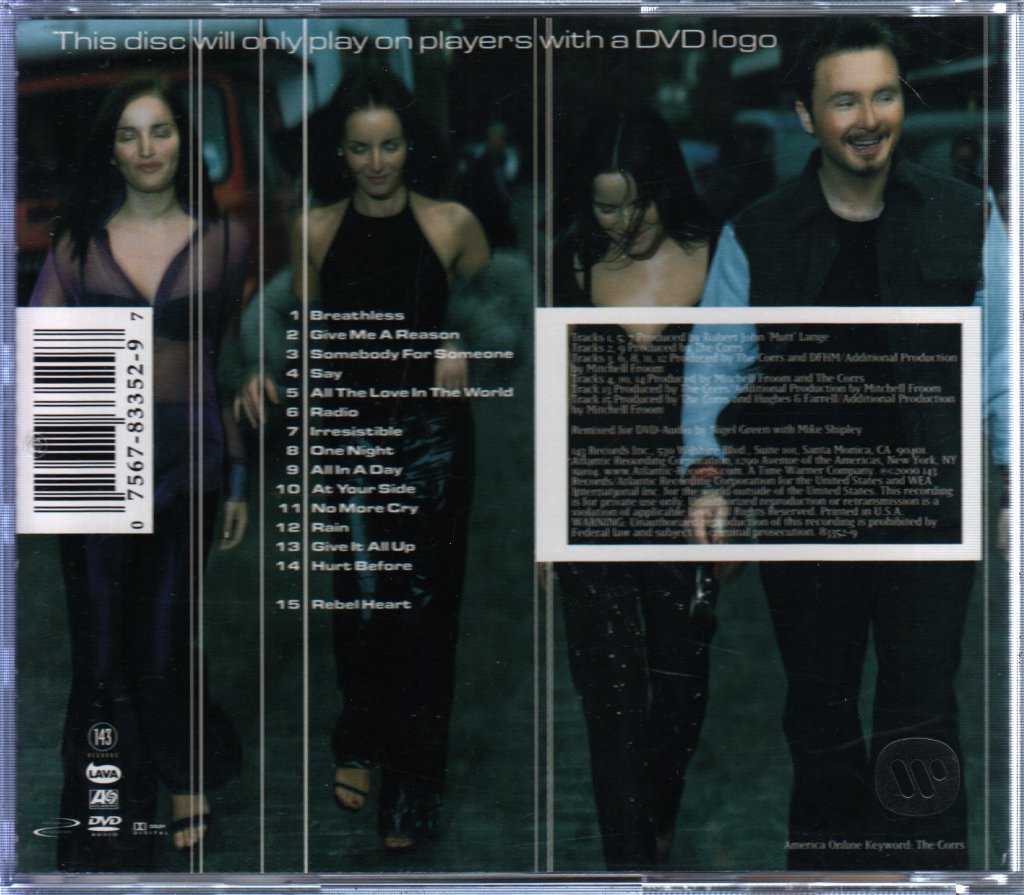 Corrs - In Blue - Dvd