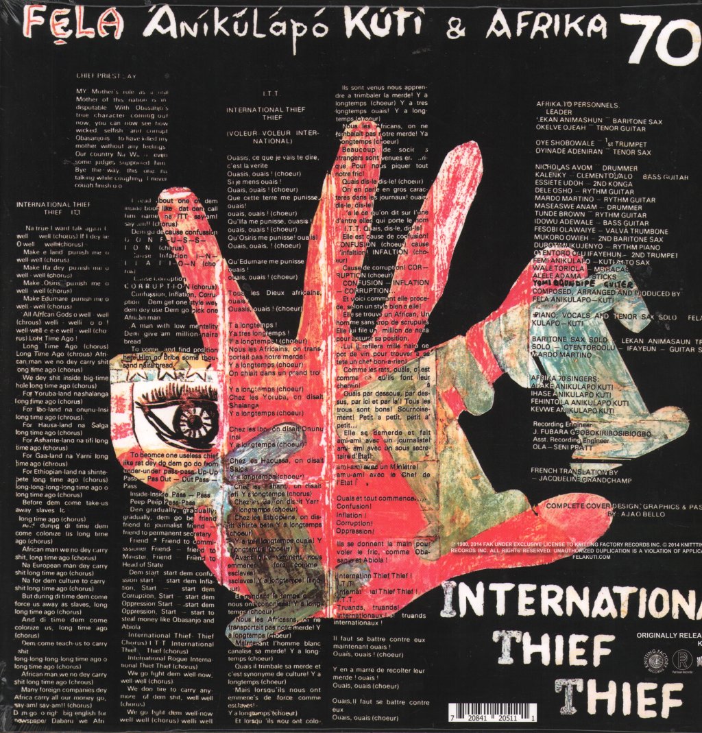 Fela Kuti - ITT - Lp
