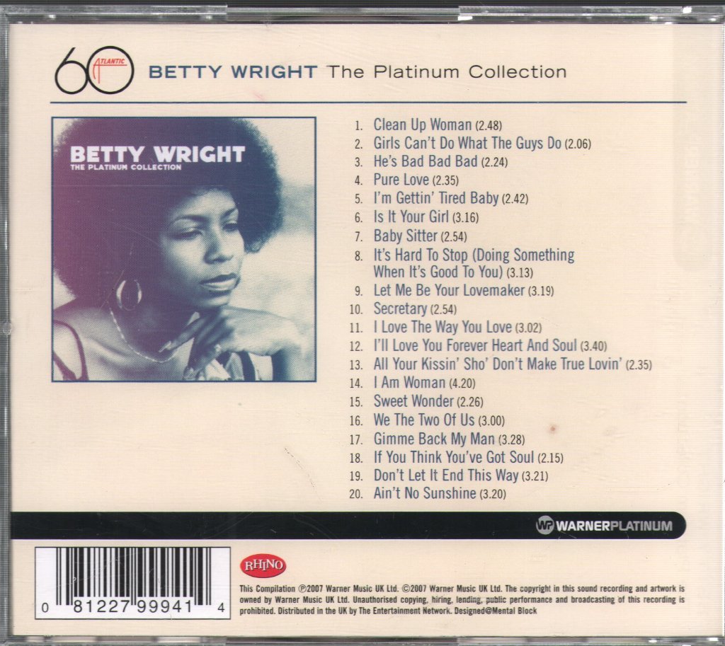 Betty Wright - Platinum Collection - Cd