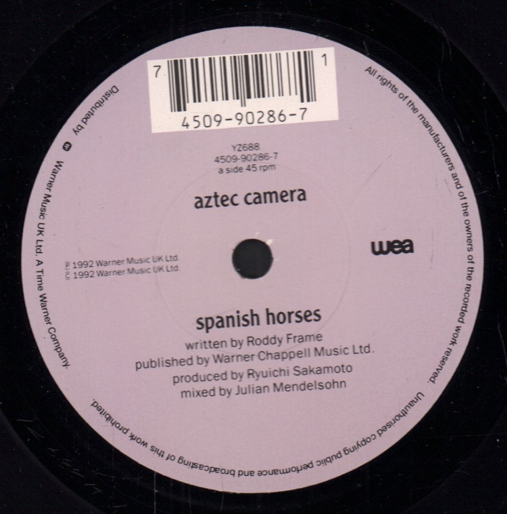 Aztec Camera - Spanish Horses - 7 Inch