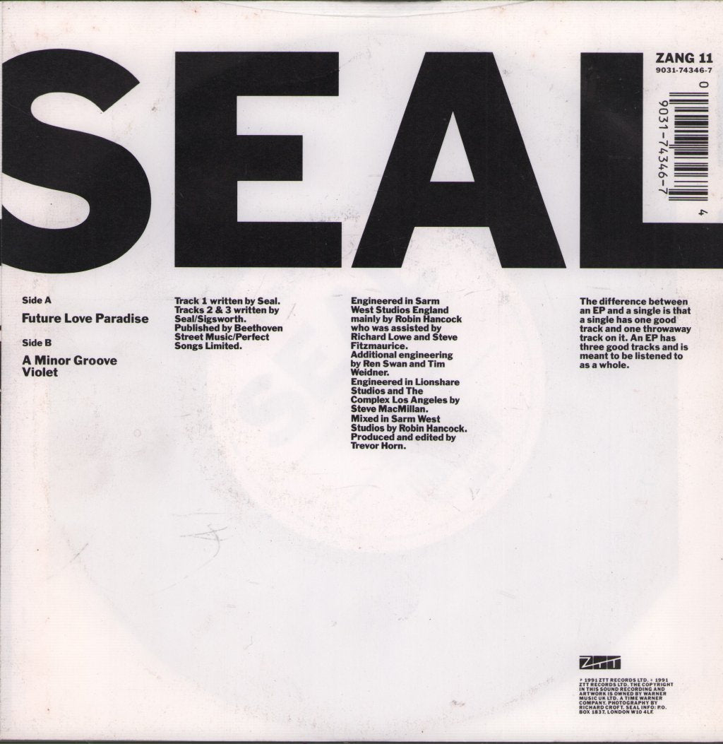 Seal - Future Love Ep - 7 Inch