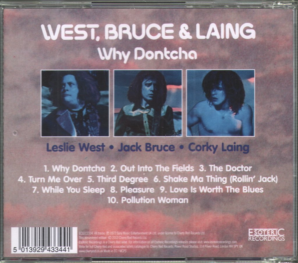 West, Bruce & Laing - Why Dontcha - Cd