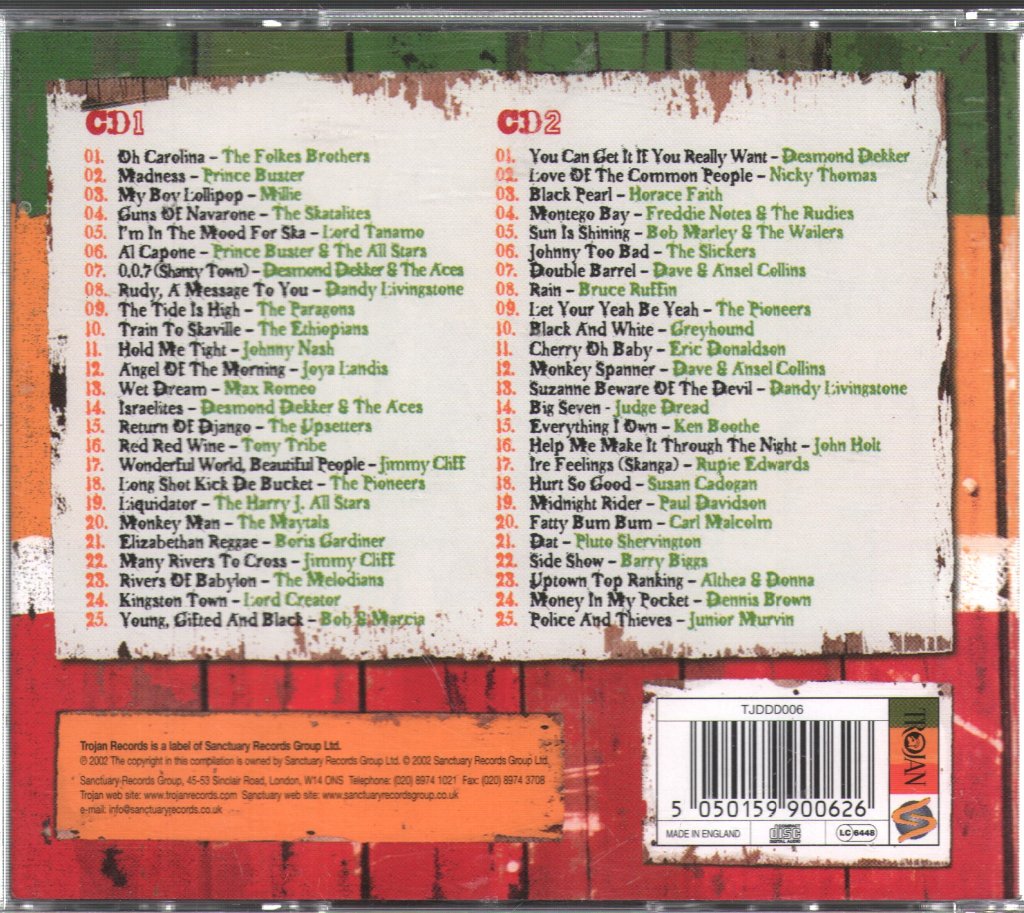 Various Artists - Young Gifted And Black (50 Classic Reggae Hits!) - Double Cd