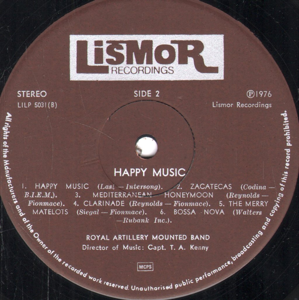 Royal Artillery Mounted Band - Happy Music - Lp