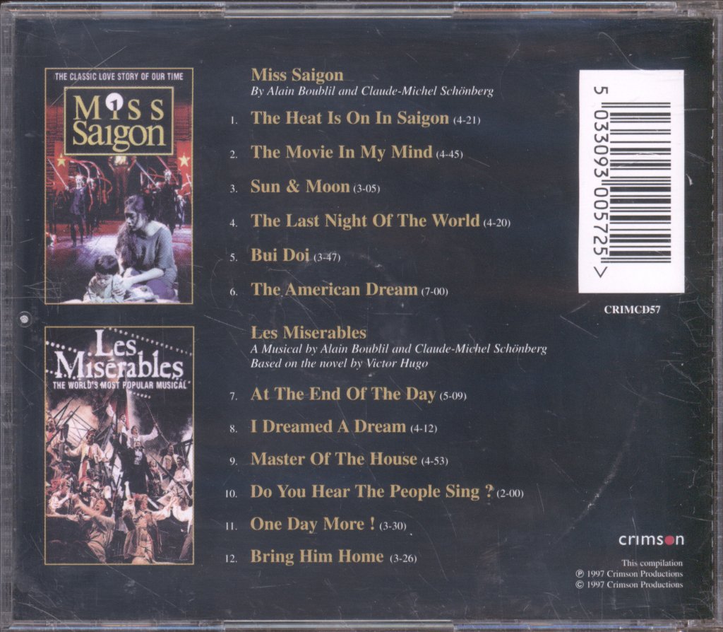 Various Artists - Highlights From Les Miserables & Miss Saigon - Cd