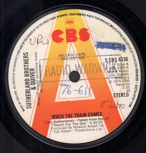 Sutherland Brothers And Quiver - When The Train Comes - 7 Inch