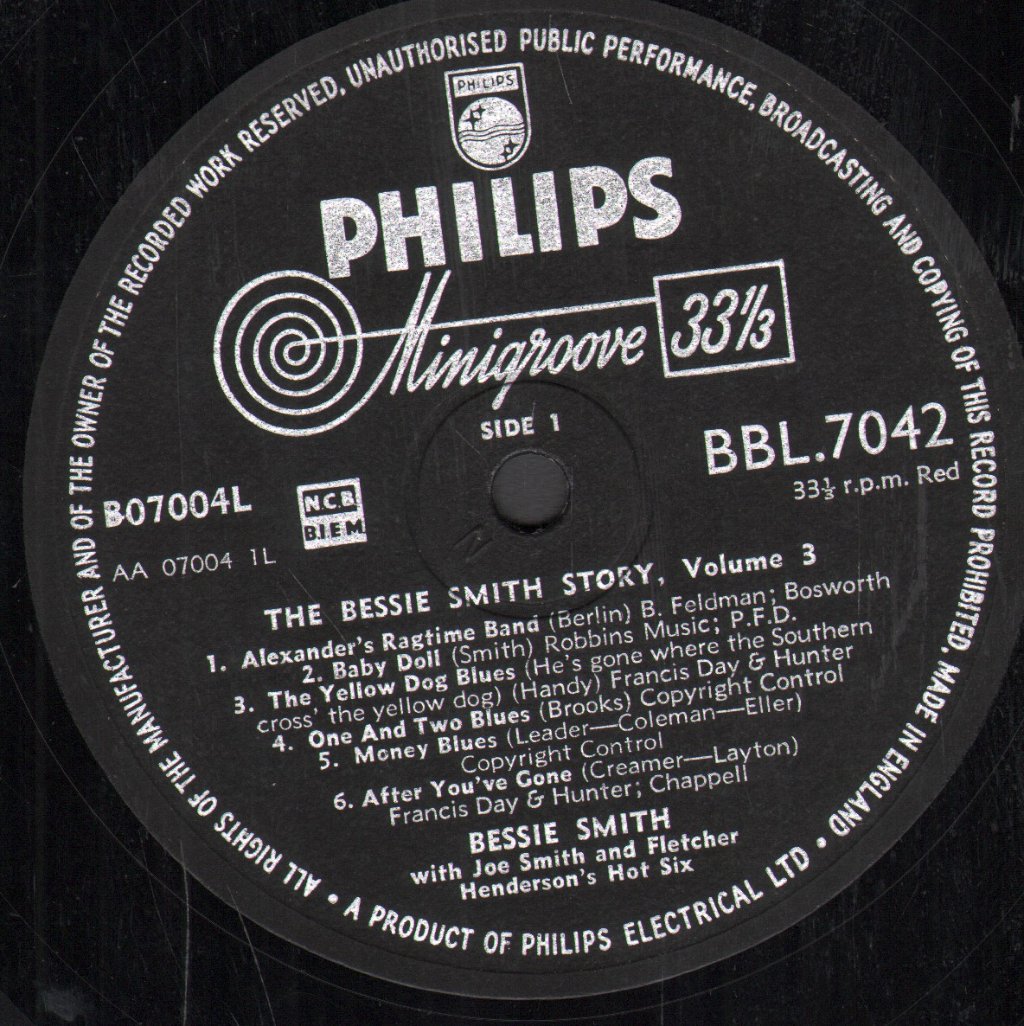 Bessie Smith - Story Volume 3 - Lp