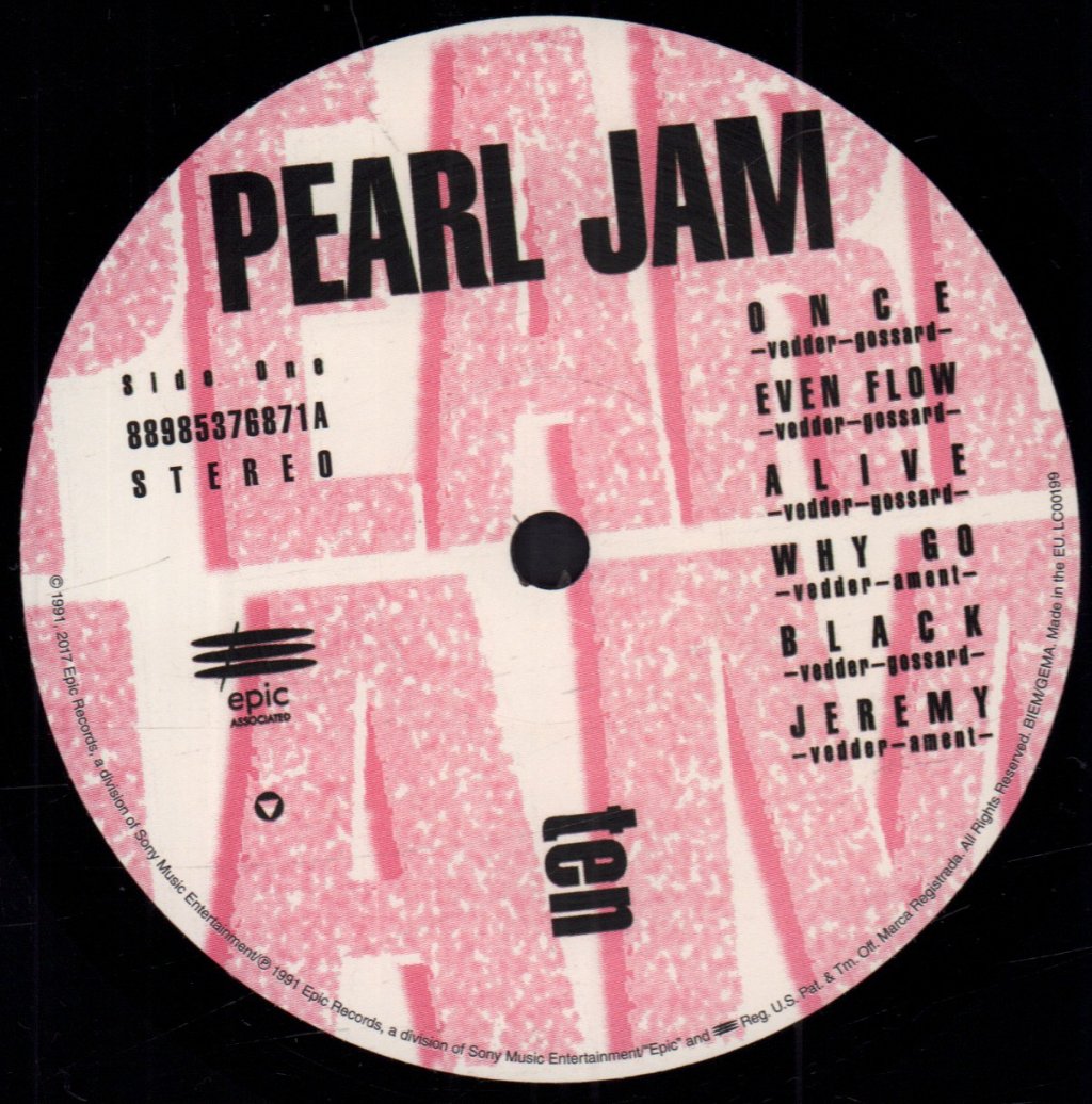 Pearl Jam - Ten - Lp